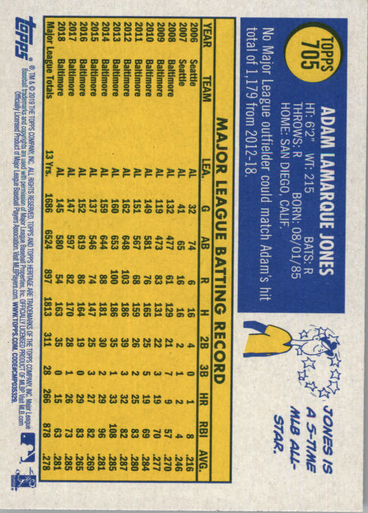 2019 Topps Heritage High Series Baseball Part 1 Main Set Cards #501 to #725 - Picture 393 of 431