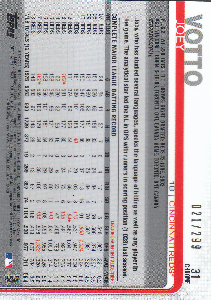 2019 Topps Chrome Baseball Part 4 Color Refractors and Variation Cards - Bild 61 von 75