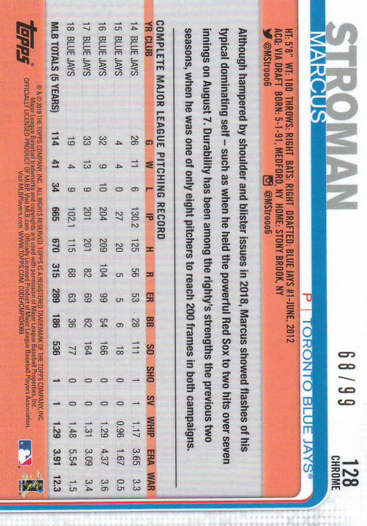 2019 Topps Chrome Baseball Part 4 Color Refractors and Variation Cards - Bild 21 von 75