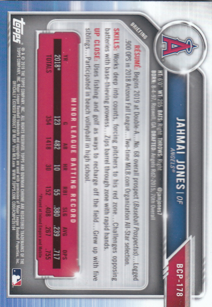 2019 Bowman Chrome Baseball "Prospects" Insert Cards #BCP1 to #BCP250 - Picture 267 of 353