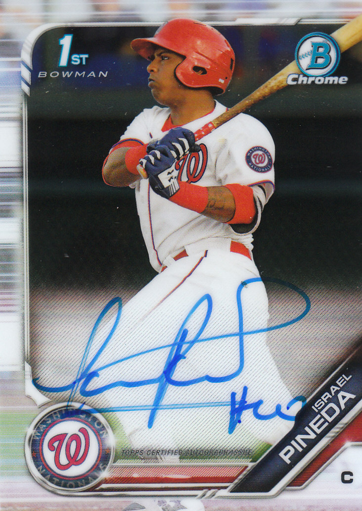 Tarjetas paralelas y inserciones de béisbol Bowman Chrome 2019 "Prospect Autographs" - Imagen 6 de 29