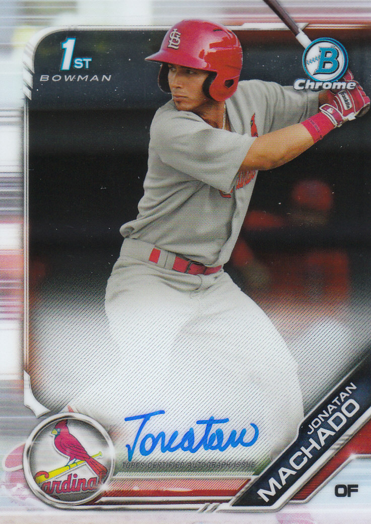 Tarjetas paralelas y inserciones de béisbol Bowman Chrome 2019 "Prospect Autographs" - Imagen 10 de 29