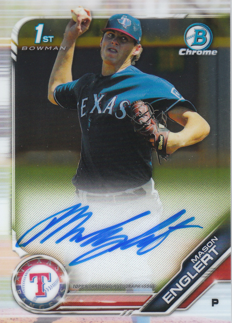 Tarjetas paralelas y inserciones de béisbol Bowman Chrome 2019 "Prospect Autographs" - Imagen 14 de 29
