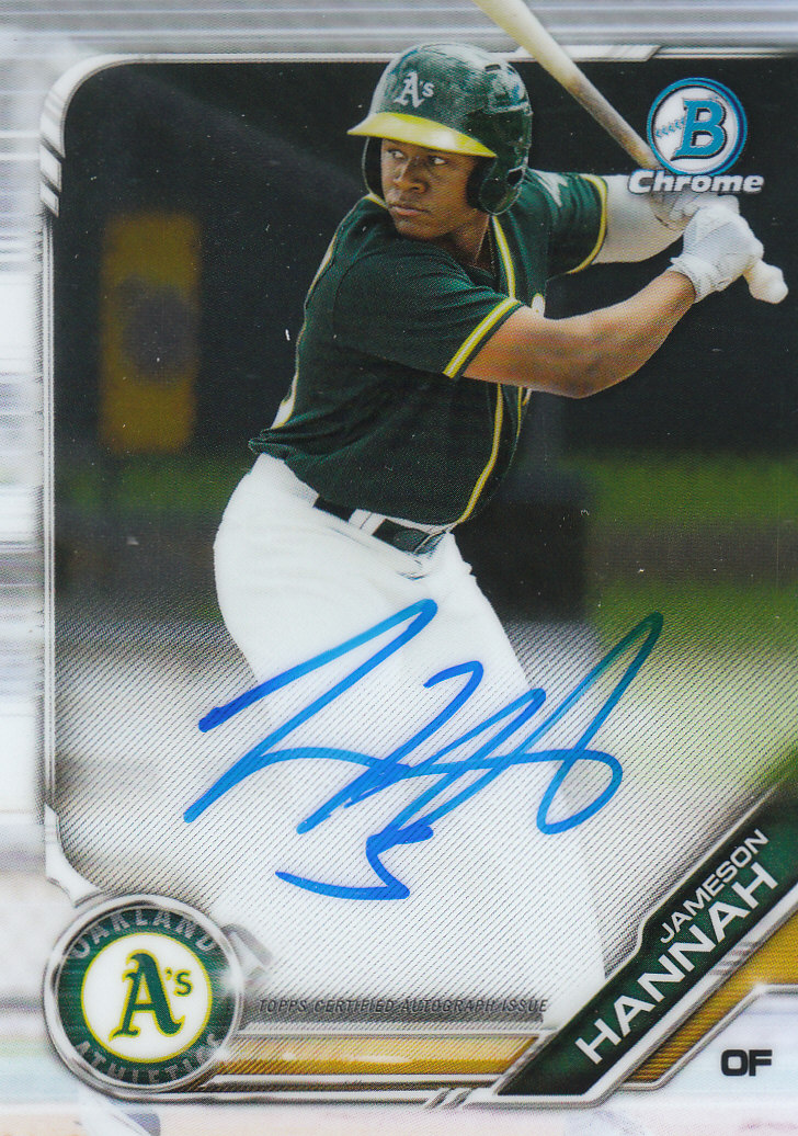 Tarjetas paralelas y inserciones de béisbol Bowman Chrome 2019 "Prospect Autographs" - Imagen 8 de 29