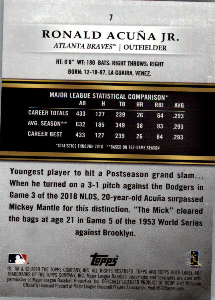 2019 Topps Gold Label Baseball Part 2 Class 2 Main Set and Parallel Cards - Picture 9 of 159