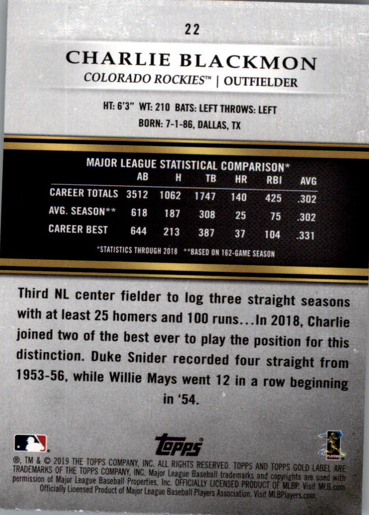 2019 Topps Gold Label Baseball Part 2 Class 2 Main Set and Parallel Cards - Picture 27 of 159