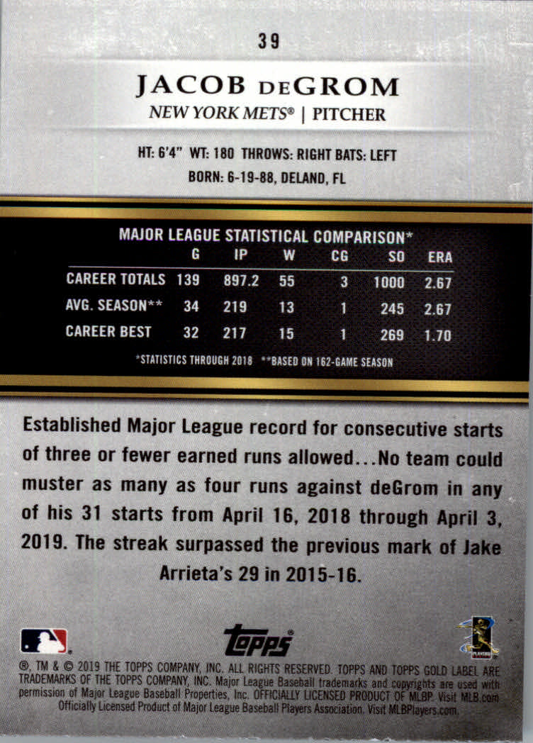 2019 Topps Gold Label Baseball Part 2 Class 2 Main Set and Parallel Cards - Picture 49 of 159