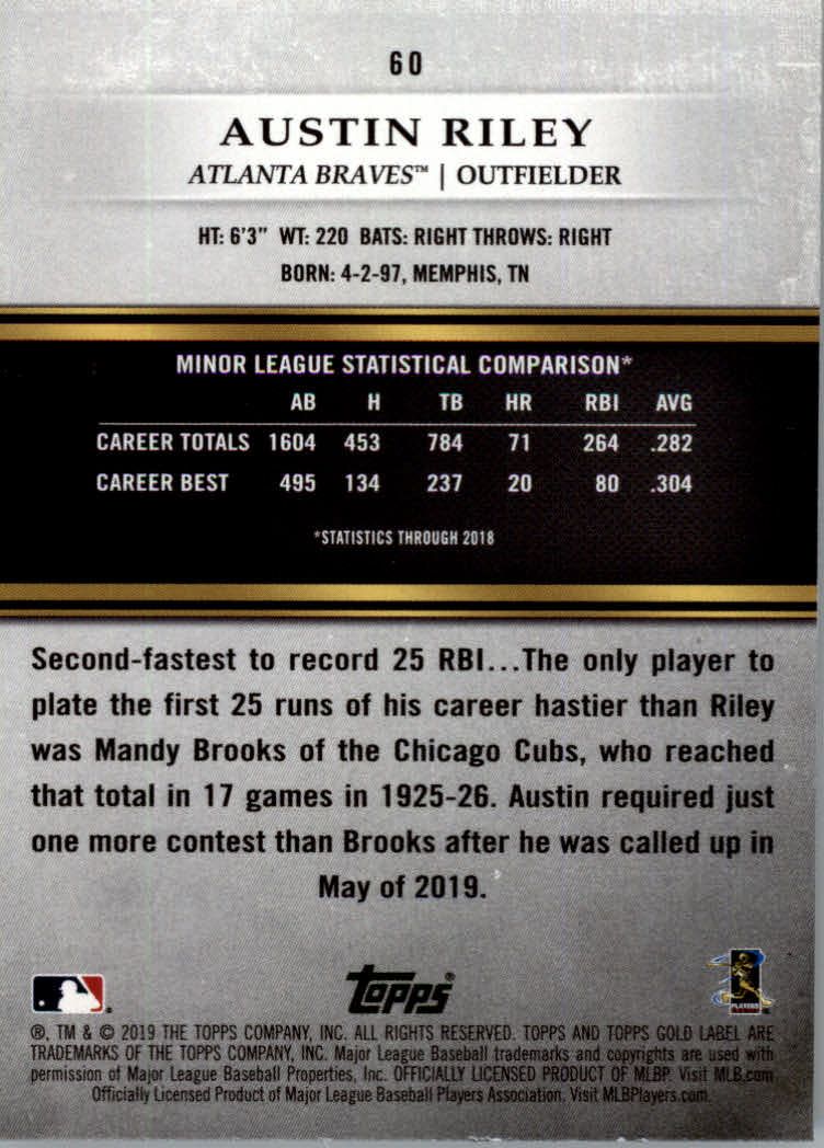 2019 Topps Gold Label Baseball Part 2 Class 2 Main Set and Parallel Cards - Picture 75 of 159