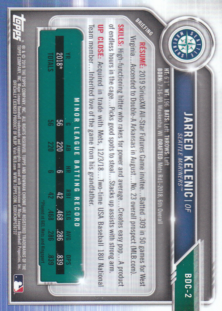 2019 Bowman Chrome Draft Baseball Part 1 Main Set Cards #BDC1 to #BDC200 - Picture 5 of 383