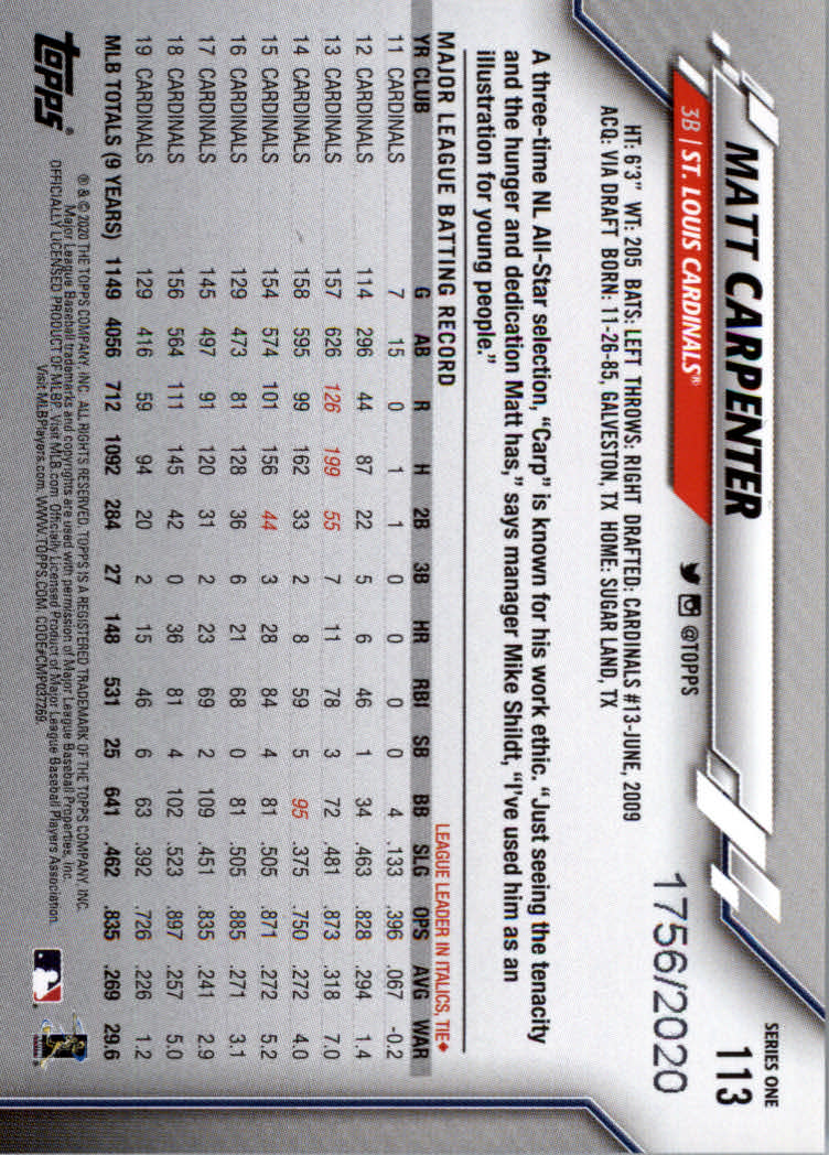 2020 Topps Baseball Gold Parallel Cards #D/2020 - Bild 11 von 83