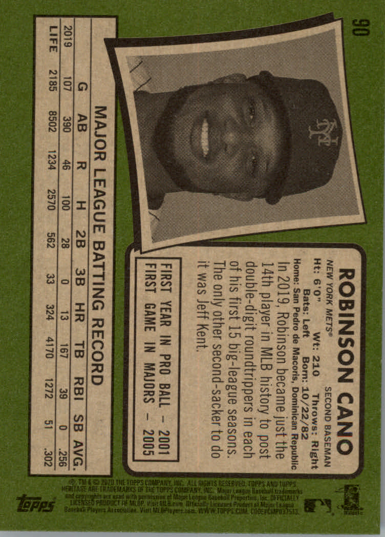 2020 Topps Heritage Baseball Part 1 Main Set Cards #1-#250 Rookies and Veterans - Picture 175 of 485
