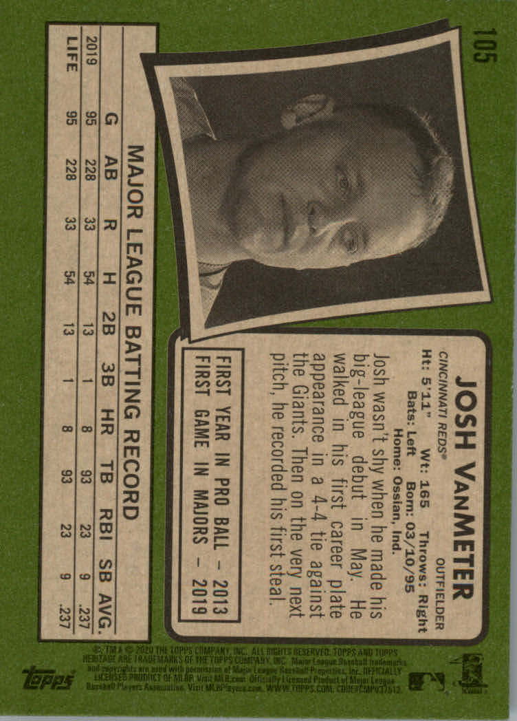 2020 Topps Heritage Baseball Part 1 Main Set Cards #1-#250 Rookies and Veterans - Picture 205 of 485