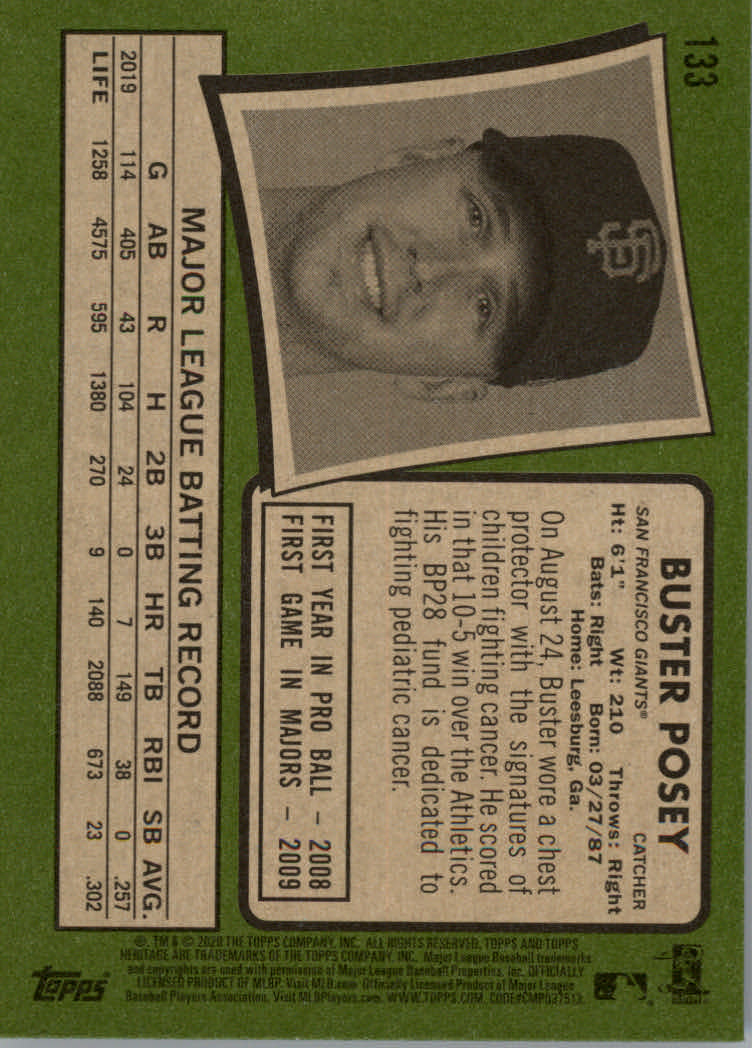 2020 Topps Heritage Baseball Part 1 Main Set Cards #1-#250 Rookies and Veterans - Picture 259 of 485