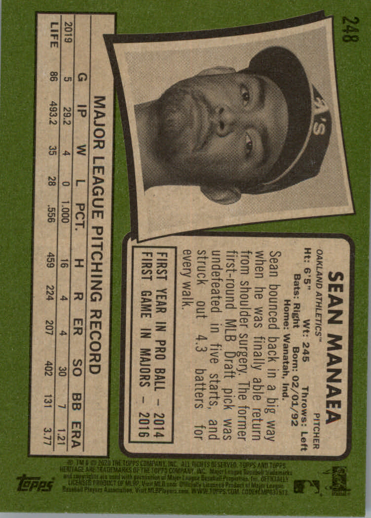2020 Topps Heritage Baseball Part 1 Main Set Cards #1-#250 Rookies and Veterans - Picture 481 of 485