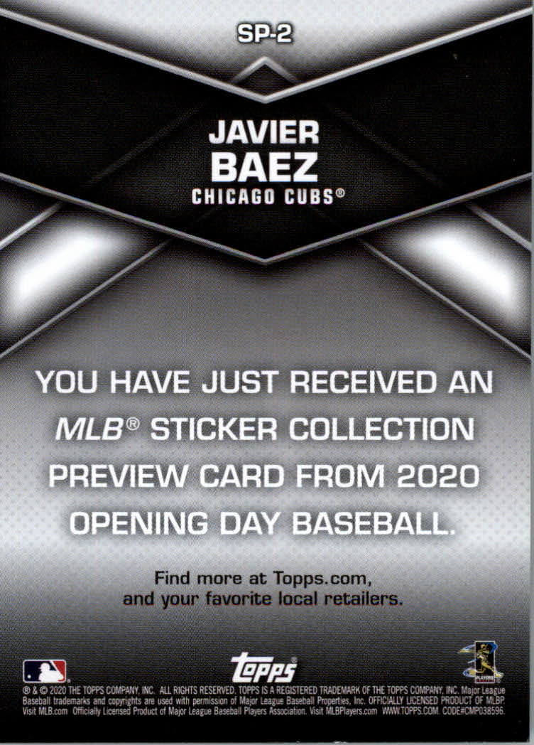 2020 Topps Opening Day Baseball Part 3 Insert, Autograph and Relic Cards - Picture 127 of 171