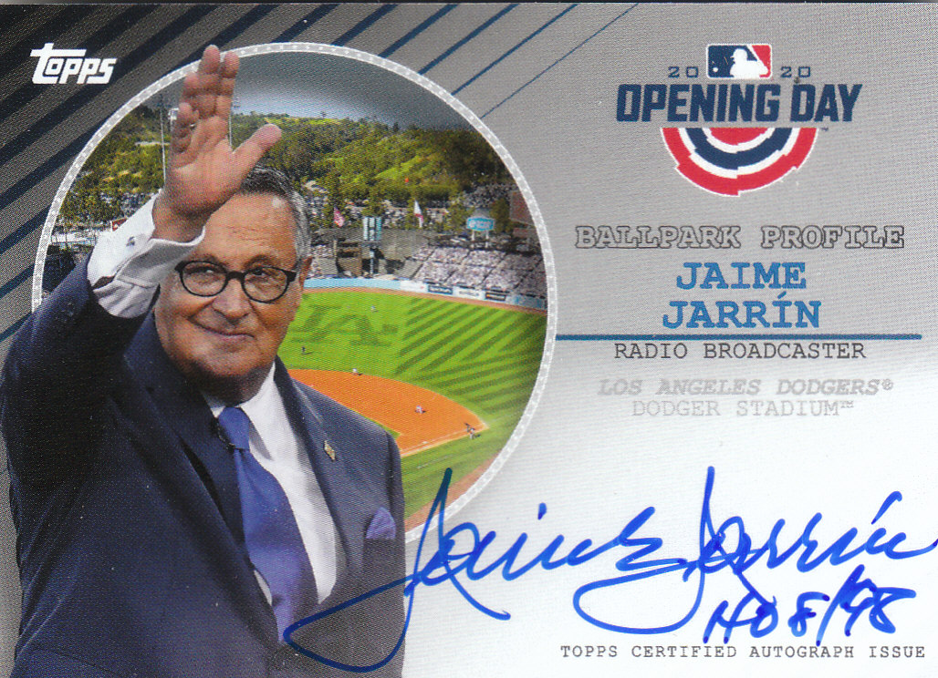 2020 Topps Opening Day Baseball Part 3 Insert, Autograph and Relic Cards - Picture 2 of 171