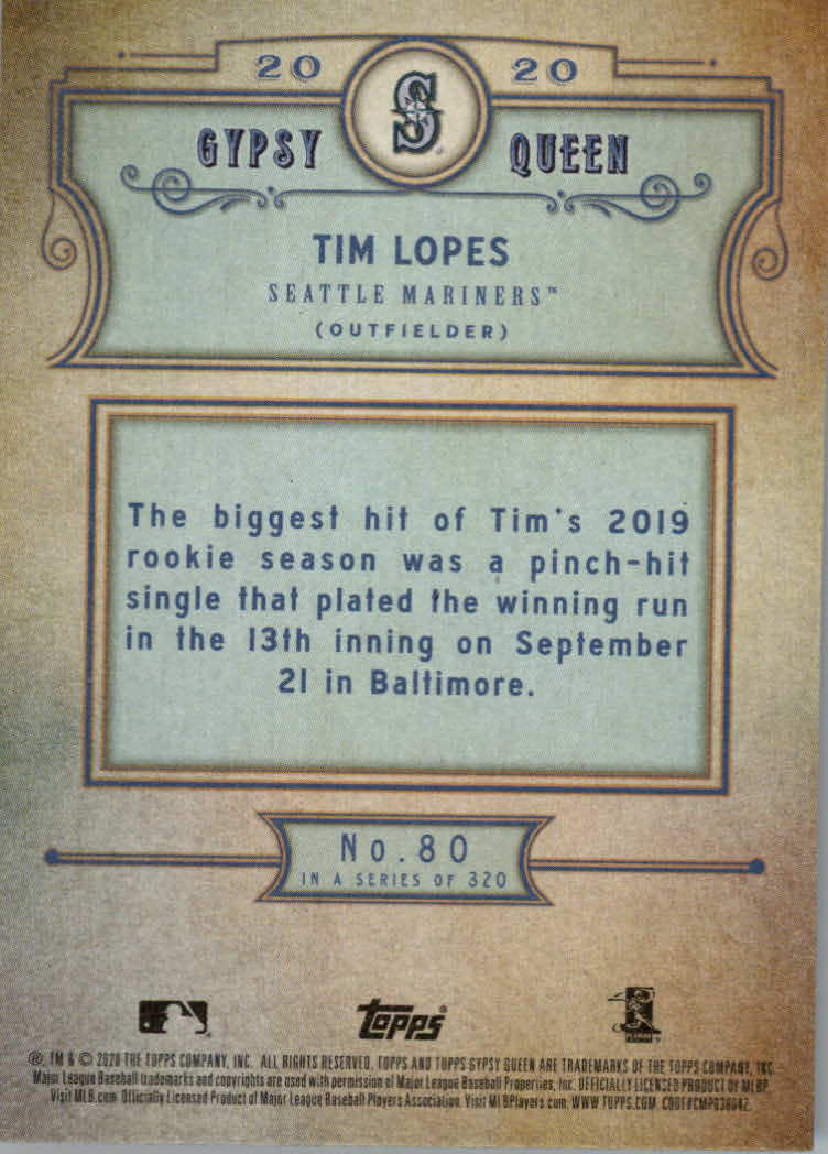 2020 Topps Gypsy Queen Baseball Part 1 Main Set Cards #1 to #150 RCs and VETs - Picture 157 of 291