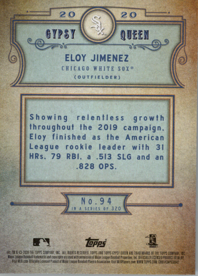 2020 Topps Gypsy Queen Baseball Part 1 Main Set Cards #1 to #150 RCs and VETs - Picture 185 of 291