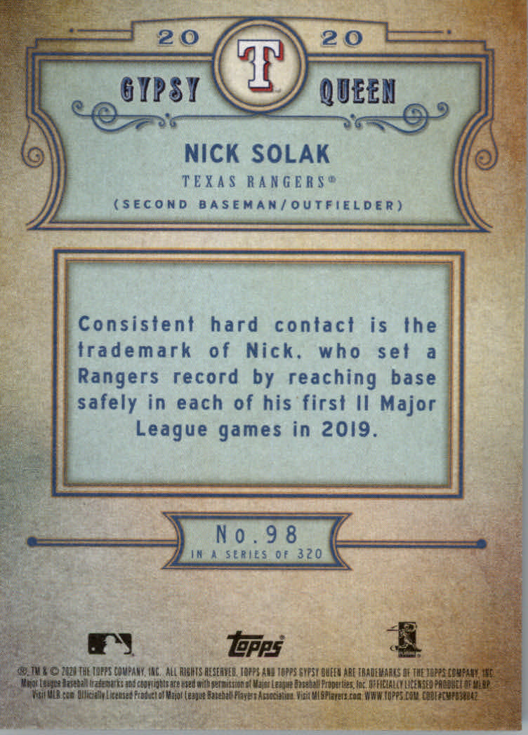 2020 Topps Gypsy Queen Baseball Part 1 Main Set Cards #1 to #150 RCs and VETs - Picture 193 of 291