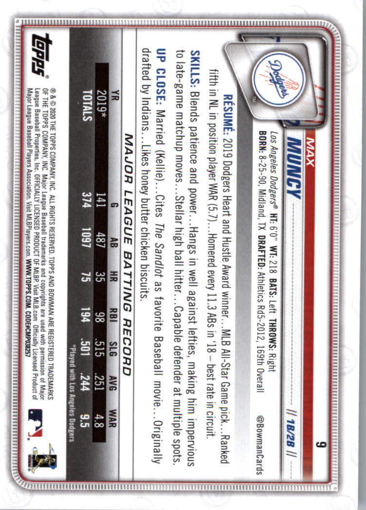 2020 Bowman Baseball (Paper) Part 1 Main Set Cards #1 to #100 Rookies and Vets - Picture 19 of 193