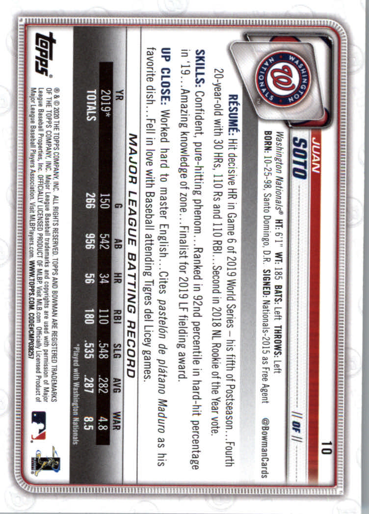 2020 Bowman Baseball (Paper) Part 1 Main Set Cards #1 to #100 Rookies and Vets - Picture 21 of 193