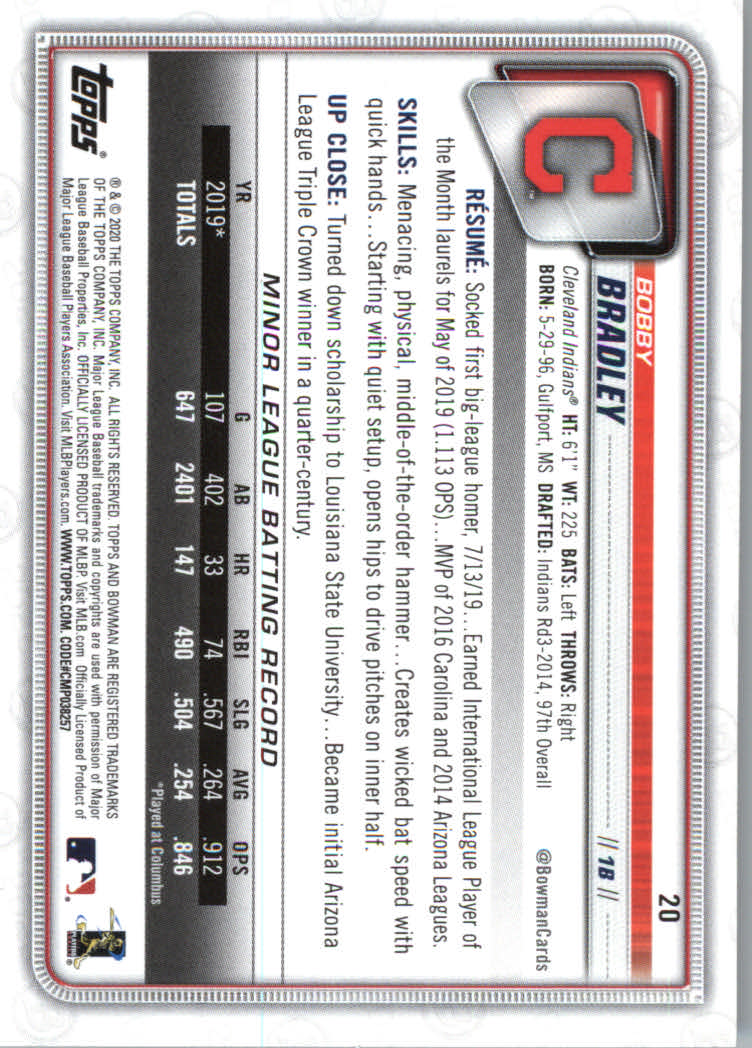 2020 Bowman Baseball (Paper) Part 1 Main Set Cards #1 to #100 Rookies and Vets - Picture 39 of 193