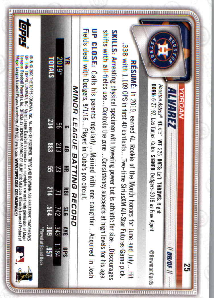 2020 Bowman Baseball (Paper) Part 1 Main Set Cards #1 to #100 Rookies and Vets - Picture 47 of 193