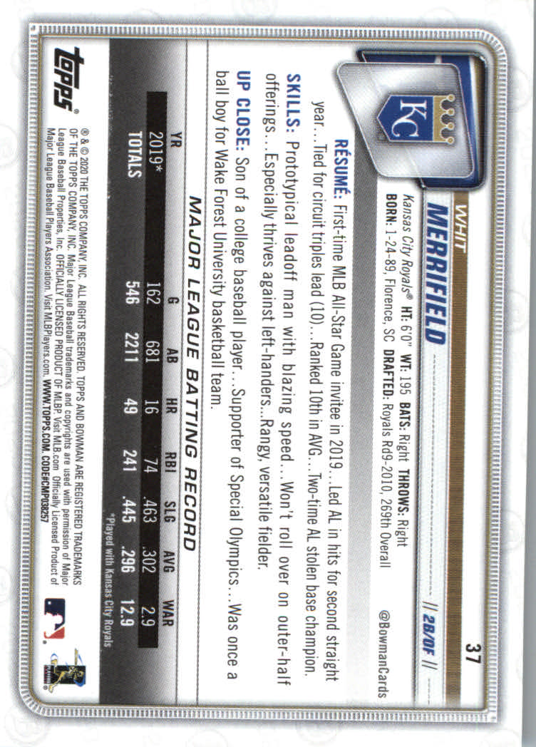 2020 Bowman Baseball (Paper) Part 1 Main Set Cards #1 to #100 Rookies and Vets - Picture 71 of 193