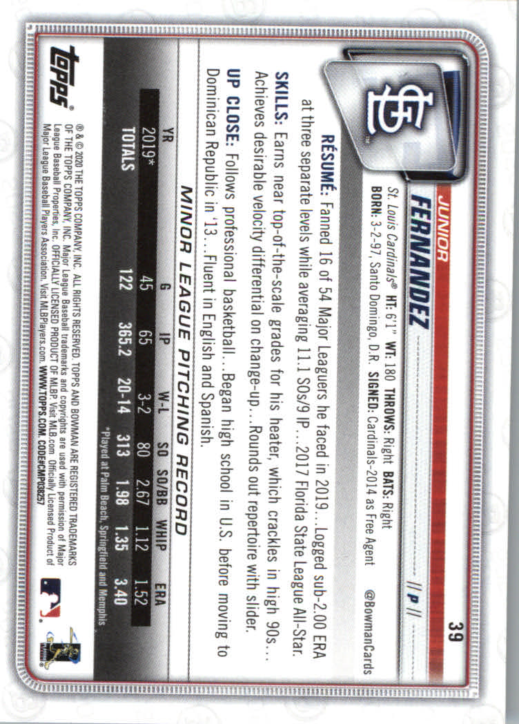 2020 Bowman Baseball (Paper) Part 1 Main Set Cards #1 to #100 Rookies and Vets - Picture 75 of 193