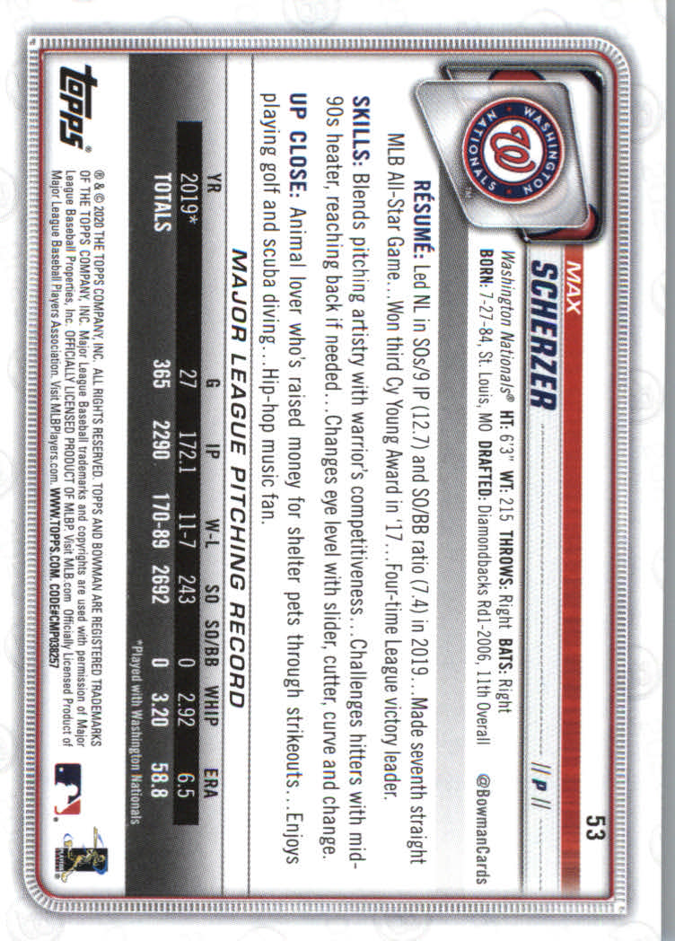 2020 Bowman Baseball (Paper) Part 1 Main Set Cards #1 to #100 Rookies and Vets - Picture 101 of 193