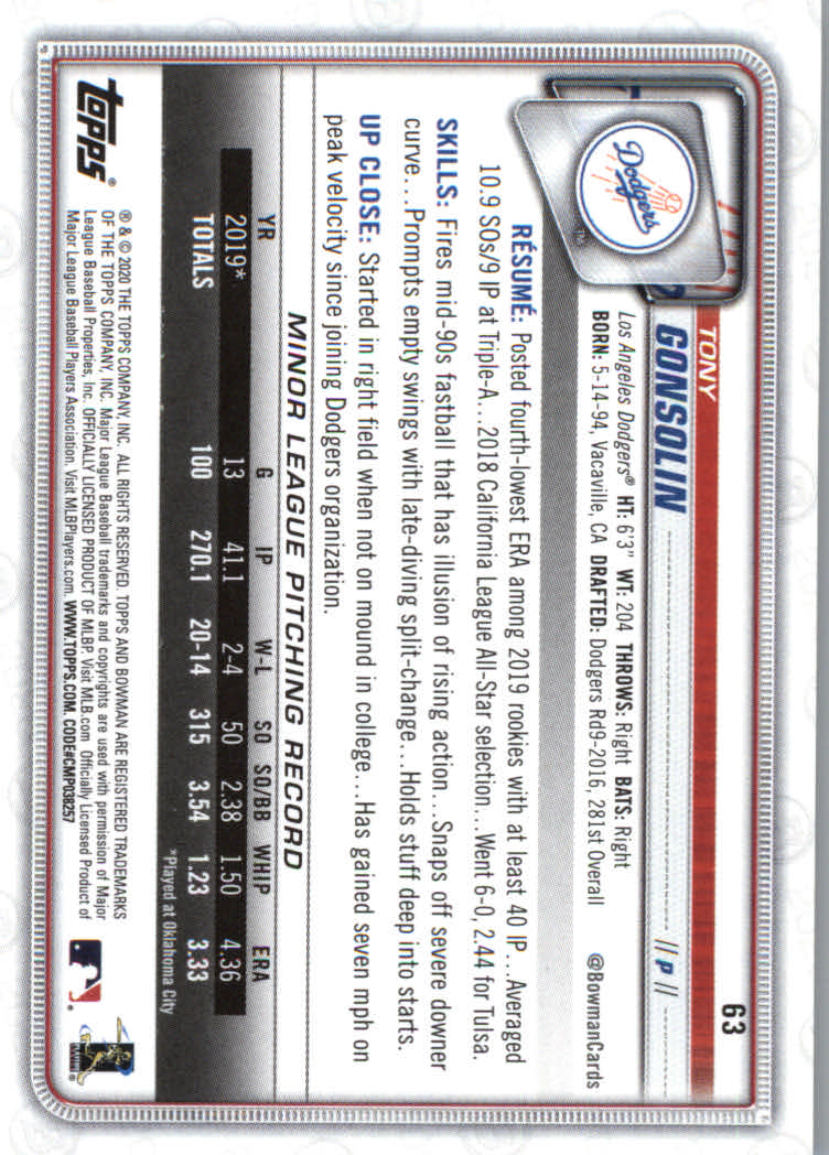 2020 Bowman Baseball (Paper) Part 1 Main Set Cards #1 to #100 Rookies and Vets - Picture 121 of 193