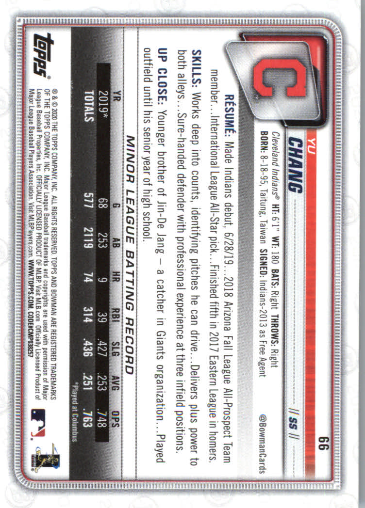 2020 Bowman Baseball (Paper) Part 1 Main Set Cards #1 to #100 Rookies and Vets - Picture 127 of 193