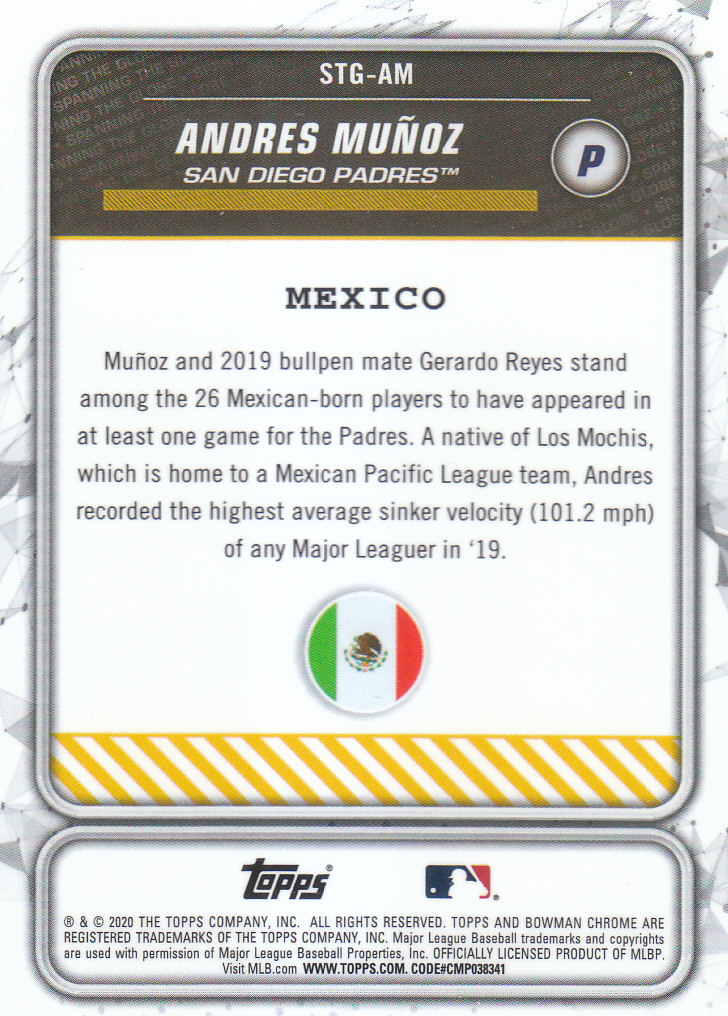 2020 Bowman Chrome Baseball "Spanning the Globe" Insert and Parallel Cards - Picture 3 of 39