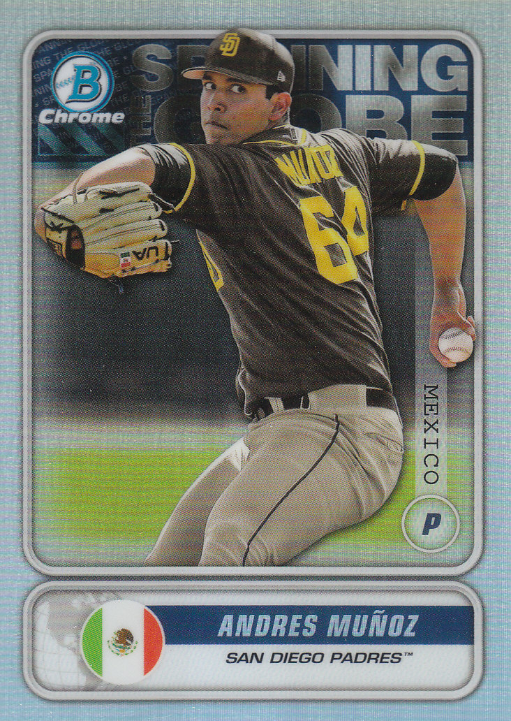 2020 Bowman Chrome Baseball "Spanning the Globe" Insert and Parallel Cards - Picture 2 of 39