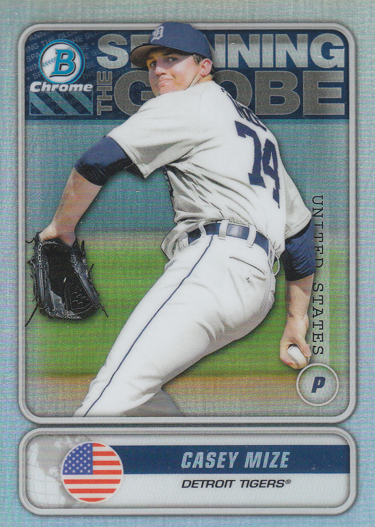 2020 Bowman Chrome Baseball "Spanning the Globe" Insert and Parallel Cards - Picture 4 of 39
