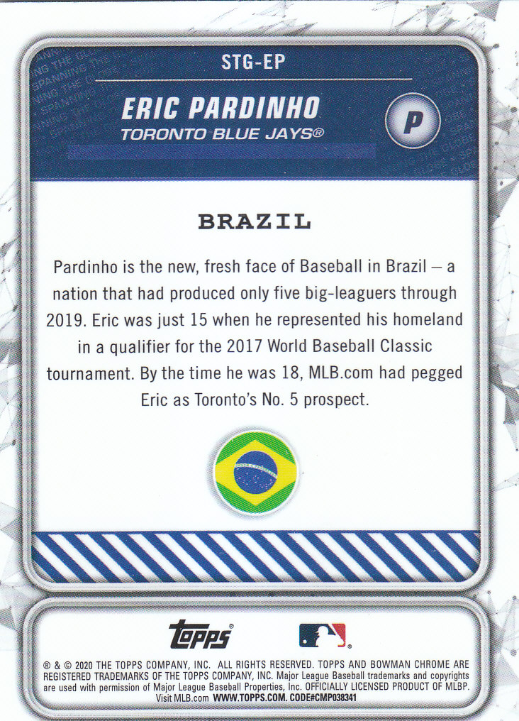 2020 Bowman Chrome Baseball "Spanning the Globe" Insert and Parallel Cards - Picture 9 of 39