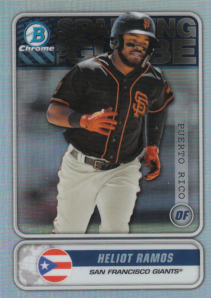 2020 Bowman Chrome Baseball "Spanning the Globe" Insert and Parallel Cards - Picture 10 of 39