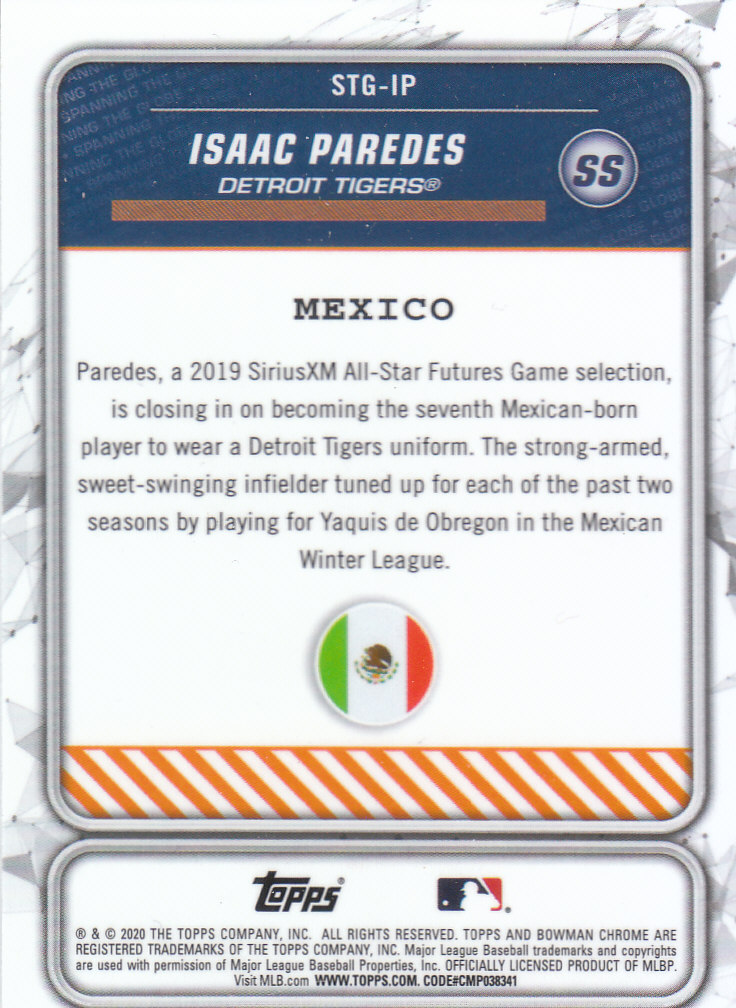 2020 Bowman Chrome Baseball "Spanning the Globe" Insert and Parallel Cards - Picture 13 of 39