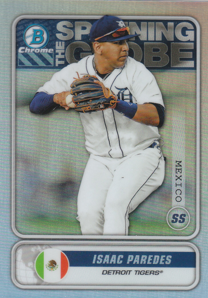 2020 Bowman Chrome Baseball "Spanning the Globe" Insert and Parallel Cards - Picture 12 of 39