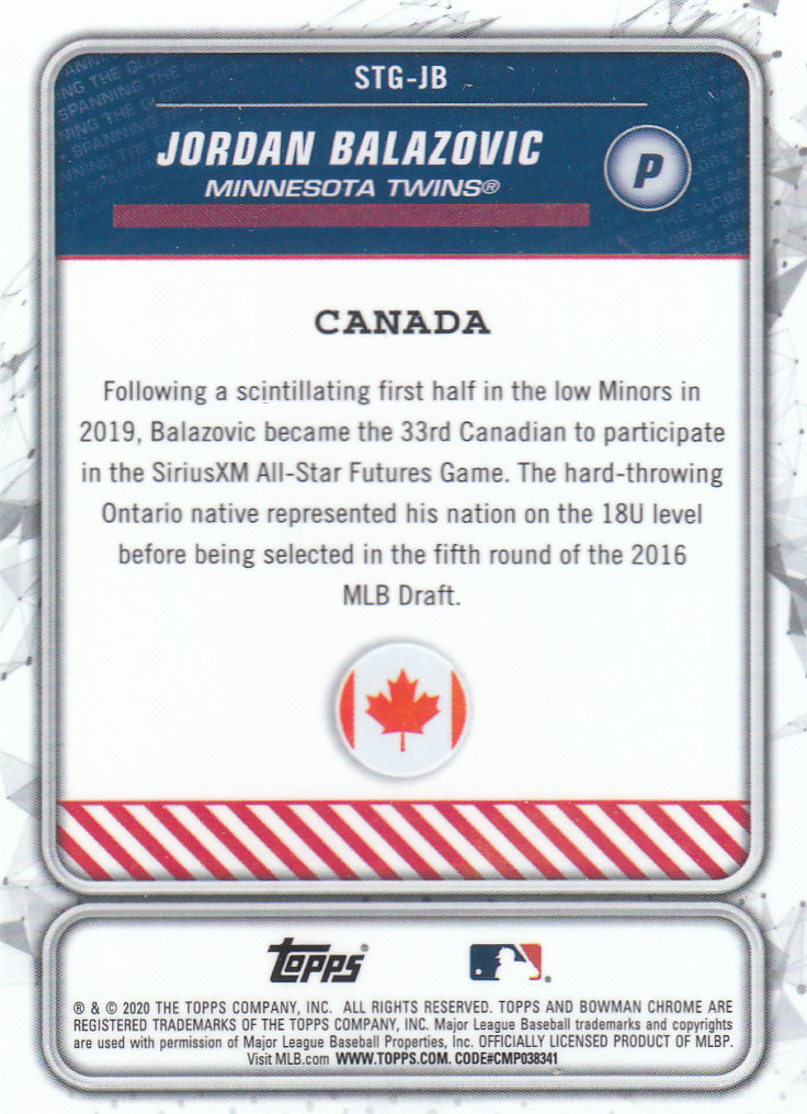 2020 Bowman Chrome Baseball "Spanning the Globe" Insert and Parallel Cards - Picture 17 of 39