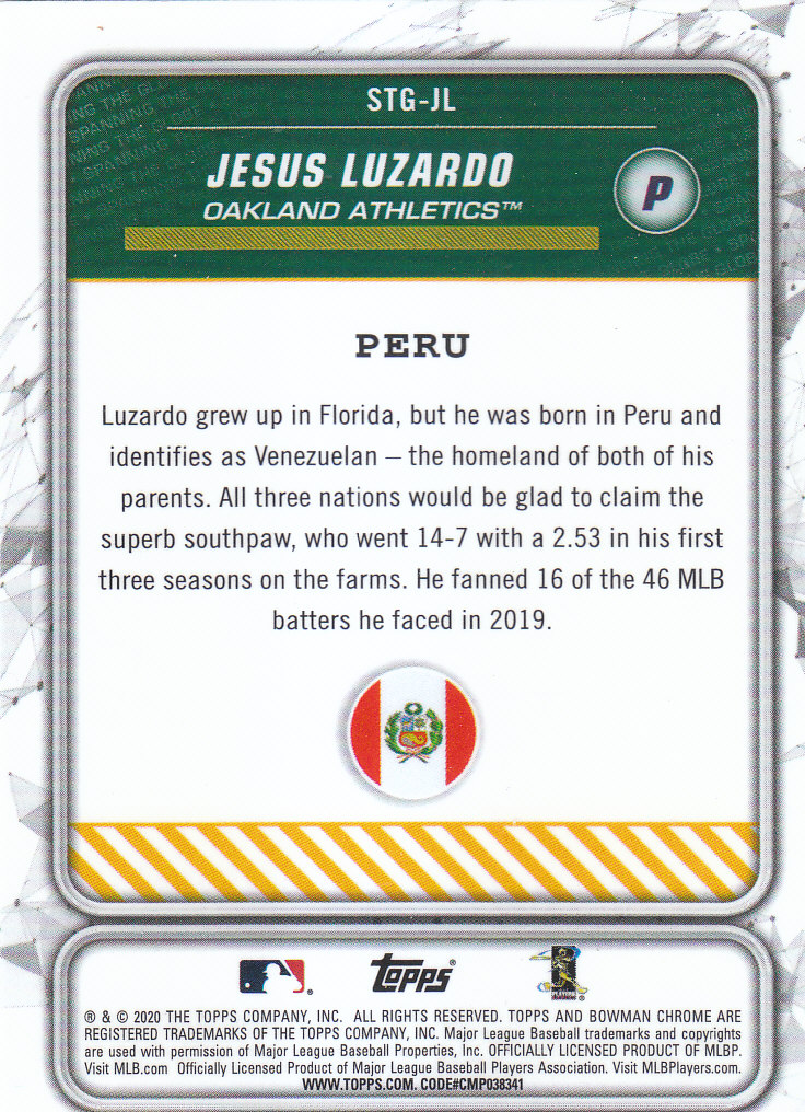 2020 Bowman Chrome Baseball "Spanning the Globe" Insert and Parallel Cards - Picture 21 of 39