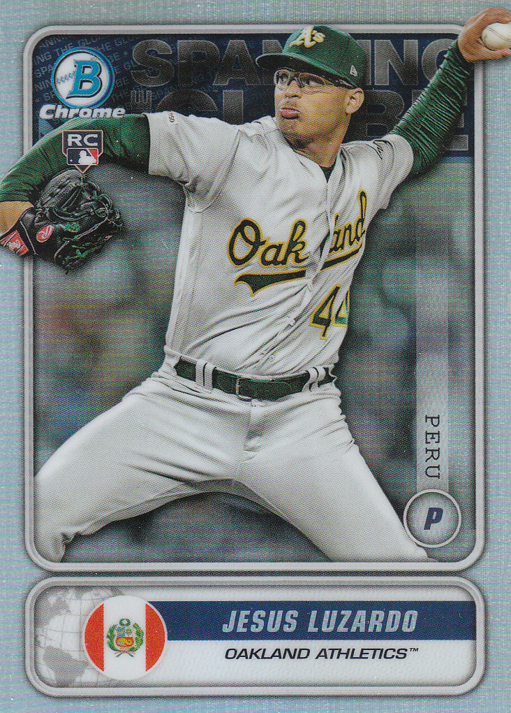 2020 Bowman Chrome Baseball "Spanning the Globe" Insert and Parallel Cards - Picture 20 of 39
