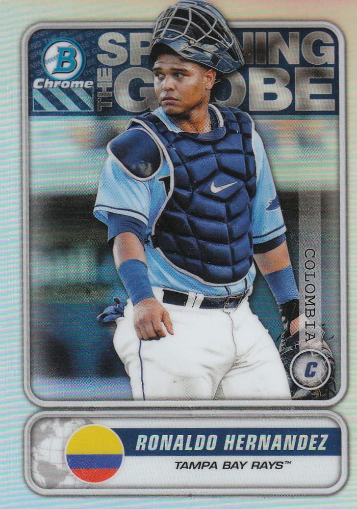 2020 Bowman Chrome Baseball "Spanning the Globe" Insert and Parallel Cards - Picture 28 of 39