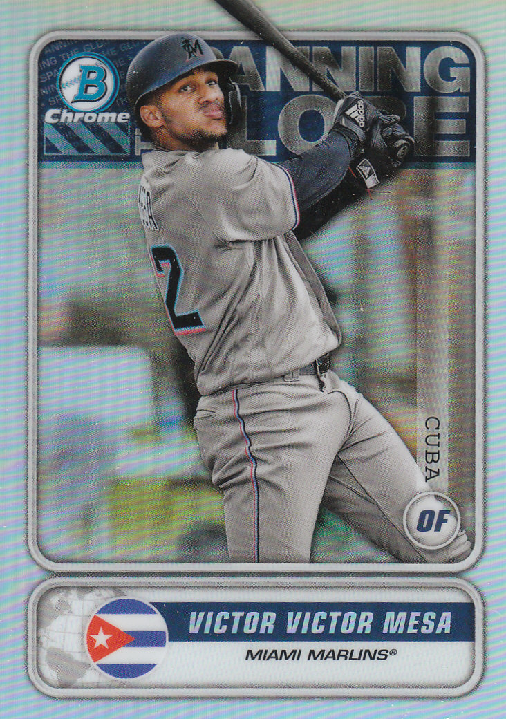 2020 Bowman Chrome Baseball "Spanning the Globe" Insert and Parallel Cards - Picture 32 of 39