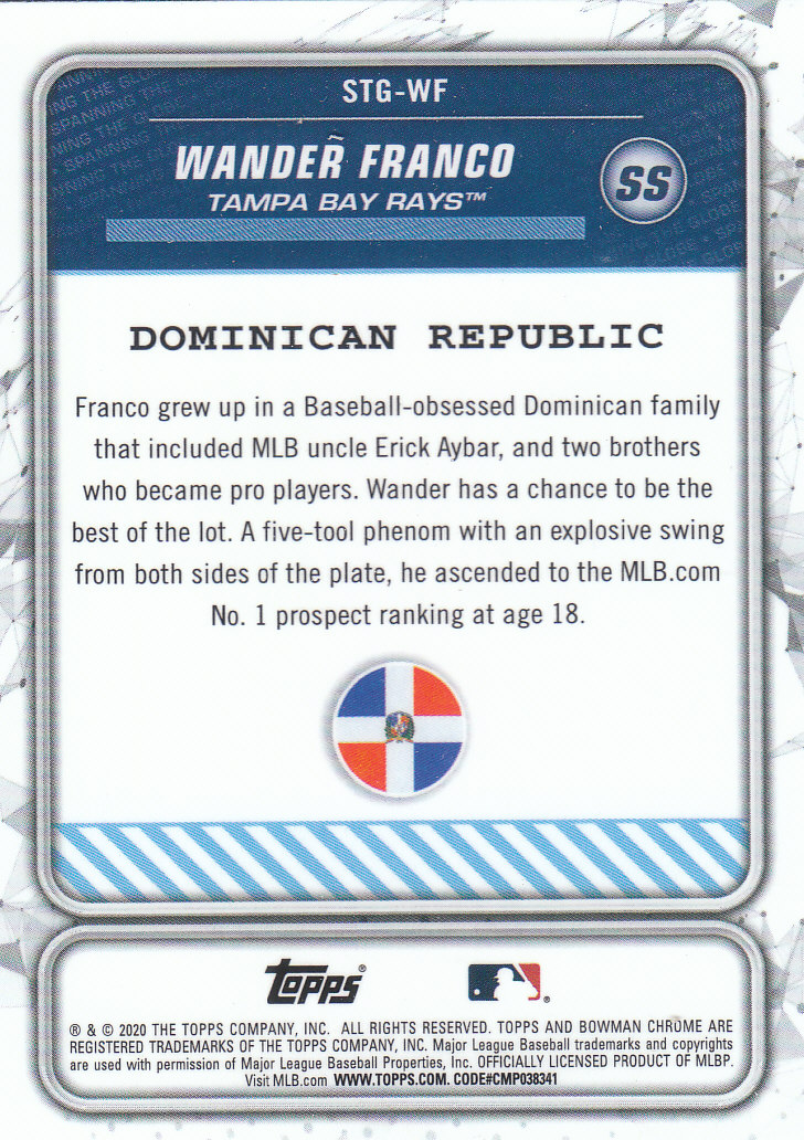 2020 Bowman Chrome Baseball "Spanning the Globe" Insert and Parallel Cards - Picture 35 of 39
