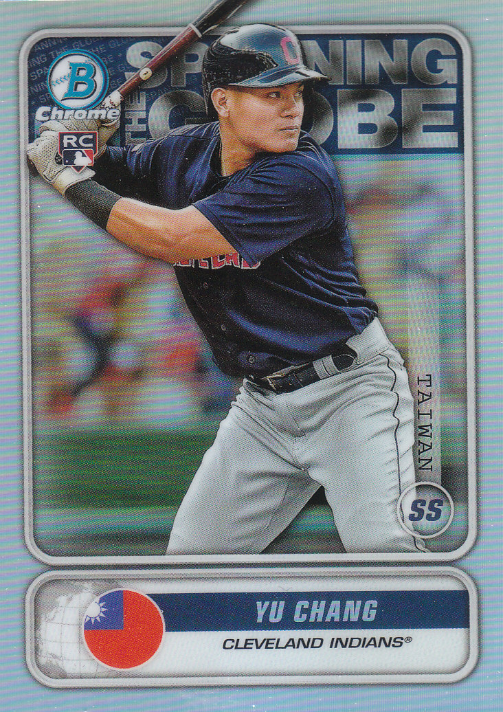 2020 Bowman Chrome Baseball "Spanning the Globe" Insert and Parallel Cards - Picture 36 of 39