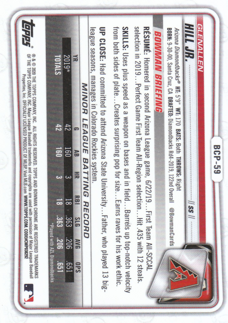 2020 Bowman Chrome Baseball "Refractors" Prospects Parallel Cards - Picture 7 of 73