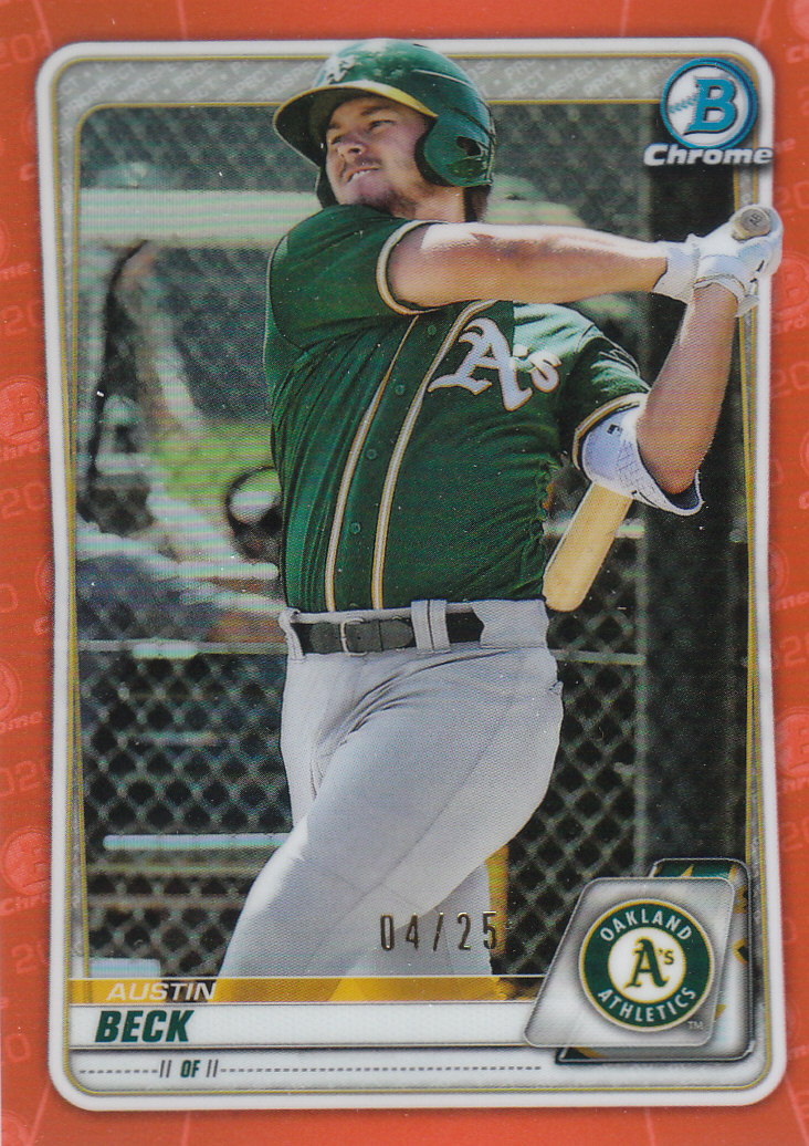 2020 Bowman Chrome Baseball "Refractors" Prospects Parallel Cards - Picture 38 of 73
