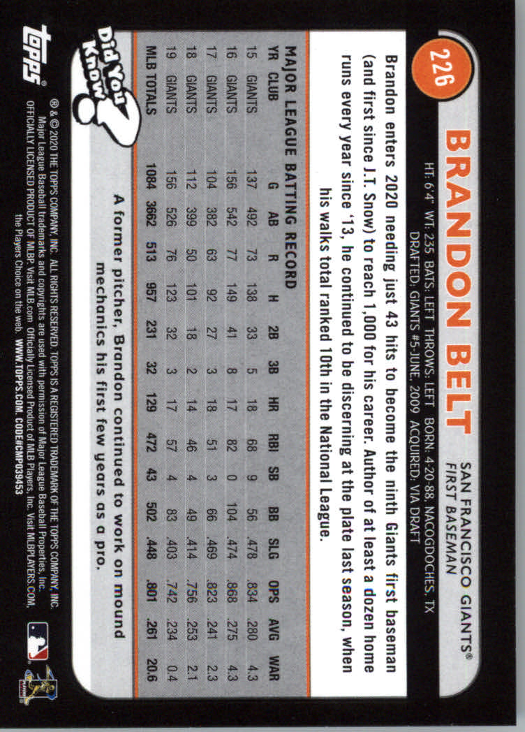 2020 Topps Big League Baseball Main Set Cards #151 to #300 Rookies and Veterans