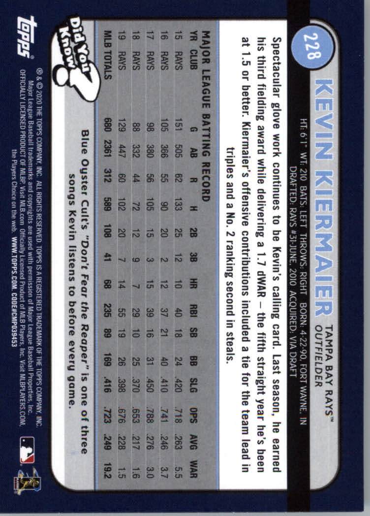 2020 Topps Big League Baseball Main Set Cards #151 to #300 Rookies and Veterans